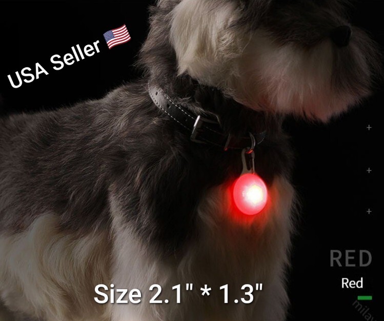 1pcs Pet Collar Pendant LED dog collar Night light pendant security luminous
