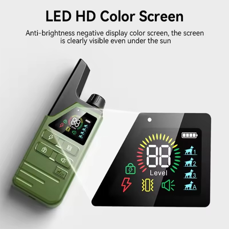 Dog Training Collar 4500FT Remote Rechargeable Waterproof Shock E-Collar 2 Dogs