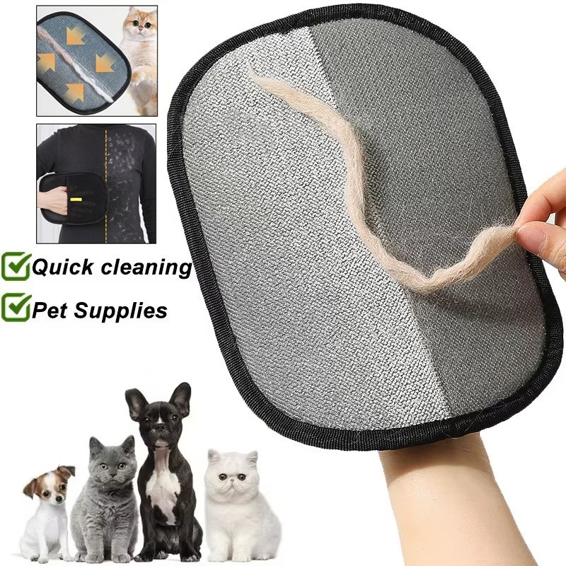 2-Pack Glove Cat Grooming Gloves Cat Hair Remover 2025 New Pet Dog Hair Remover