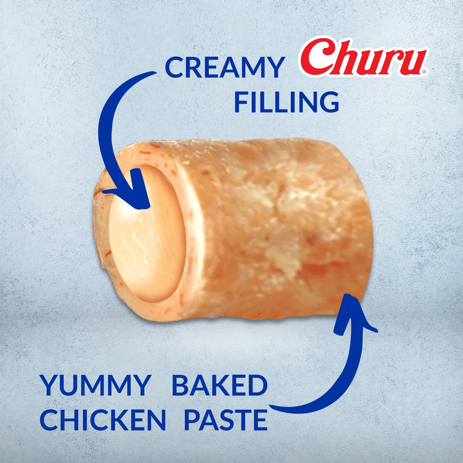 Churu Bites Soft Baked Dog Treat 0.42oz Tubes 20 Tubes Chicken & Cheese Recipe