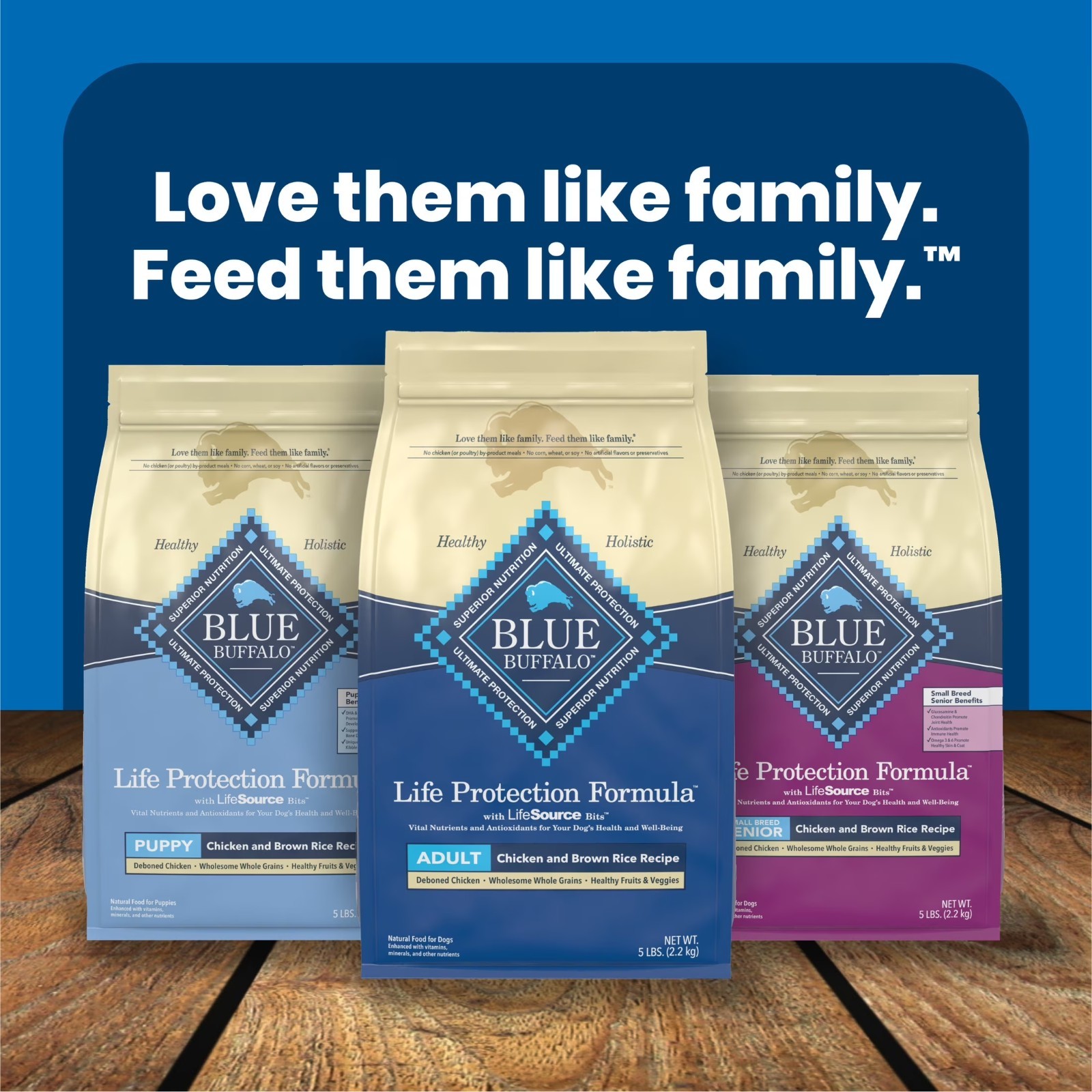Blue Buffalo Life Protection Adult Chicken-Free Salmon Dry Dog Food, 15 lbs