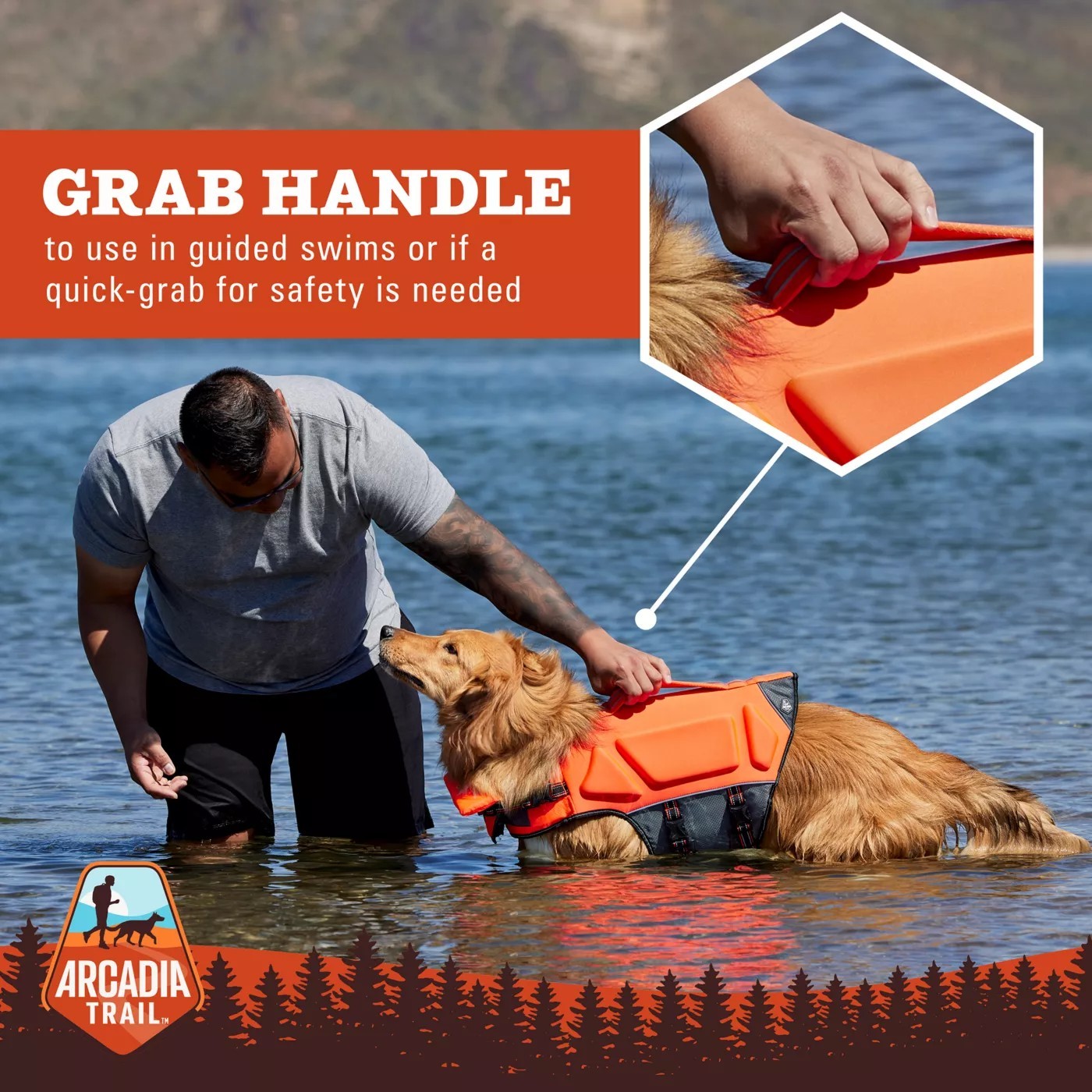 Arcadia Trail™ High Visibility Dog Life Jacket Medium