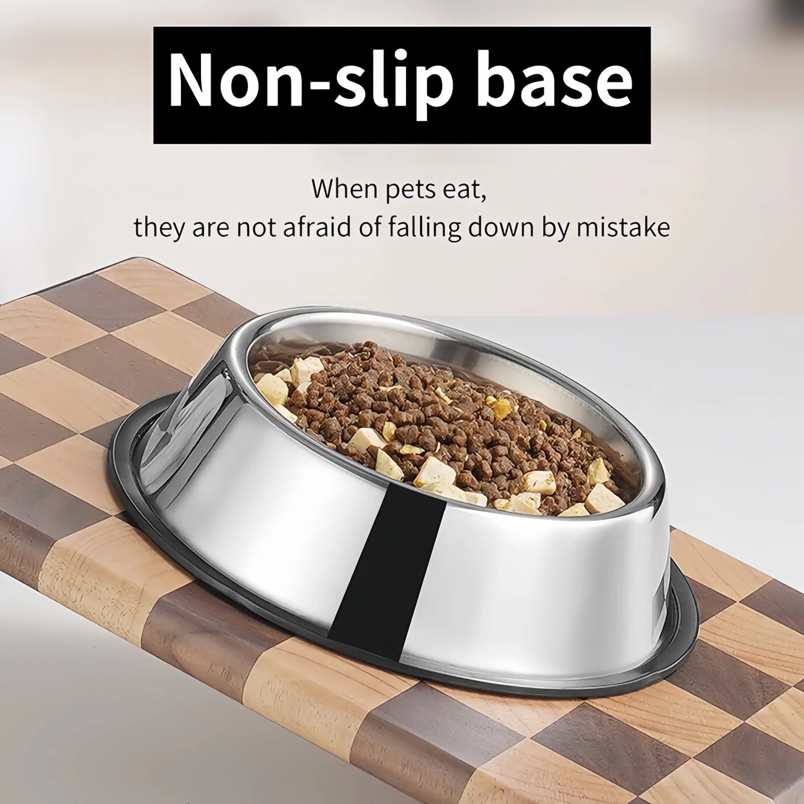 STAINLESS STEEL Standard Pet Dog Puppy Cat Food or Drink Water Bowl Dish