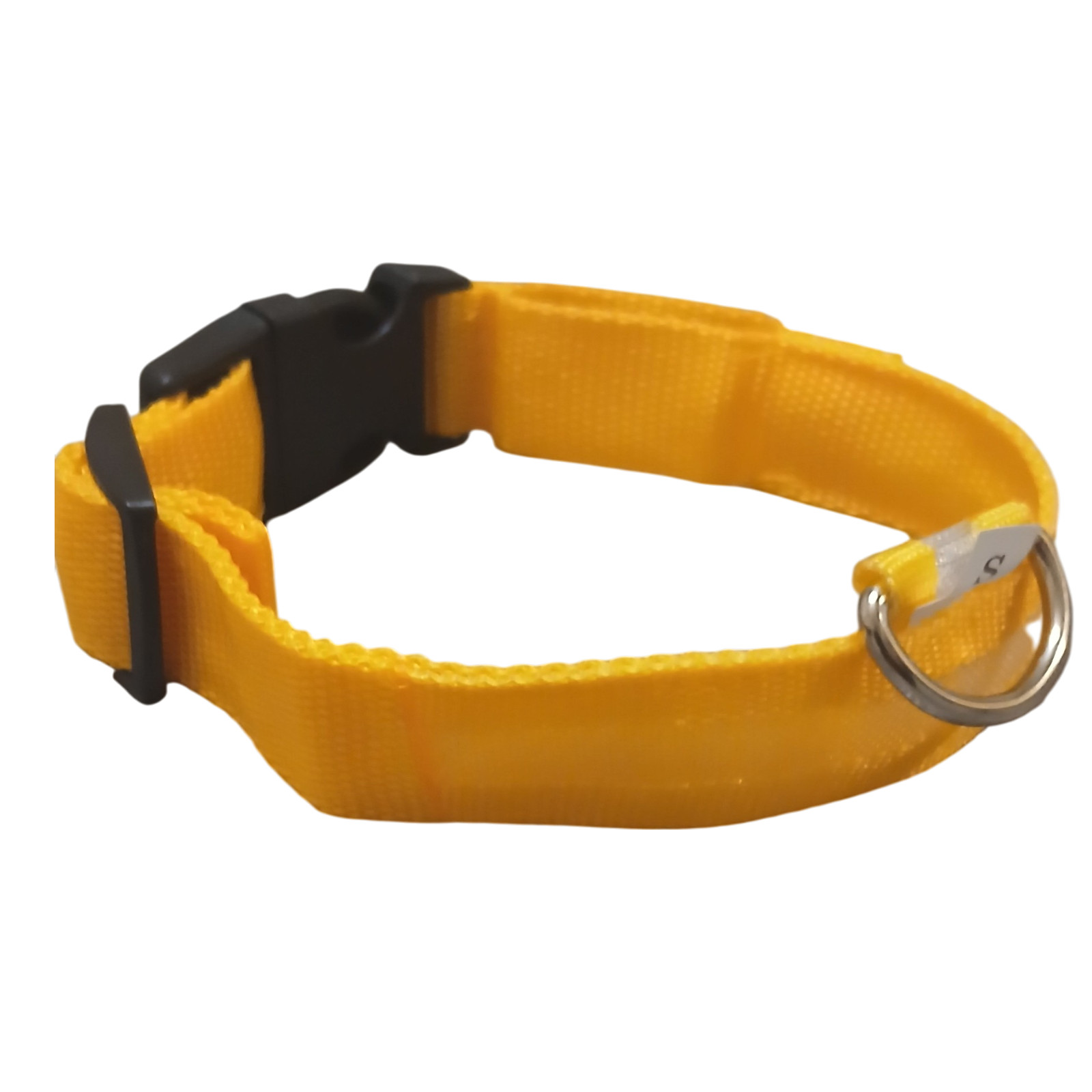Adjustable LED Dog Collar Light Up Blinking Night Safety Nylon Waterproof