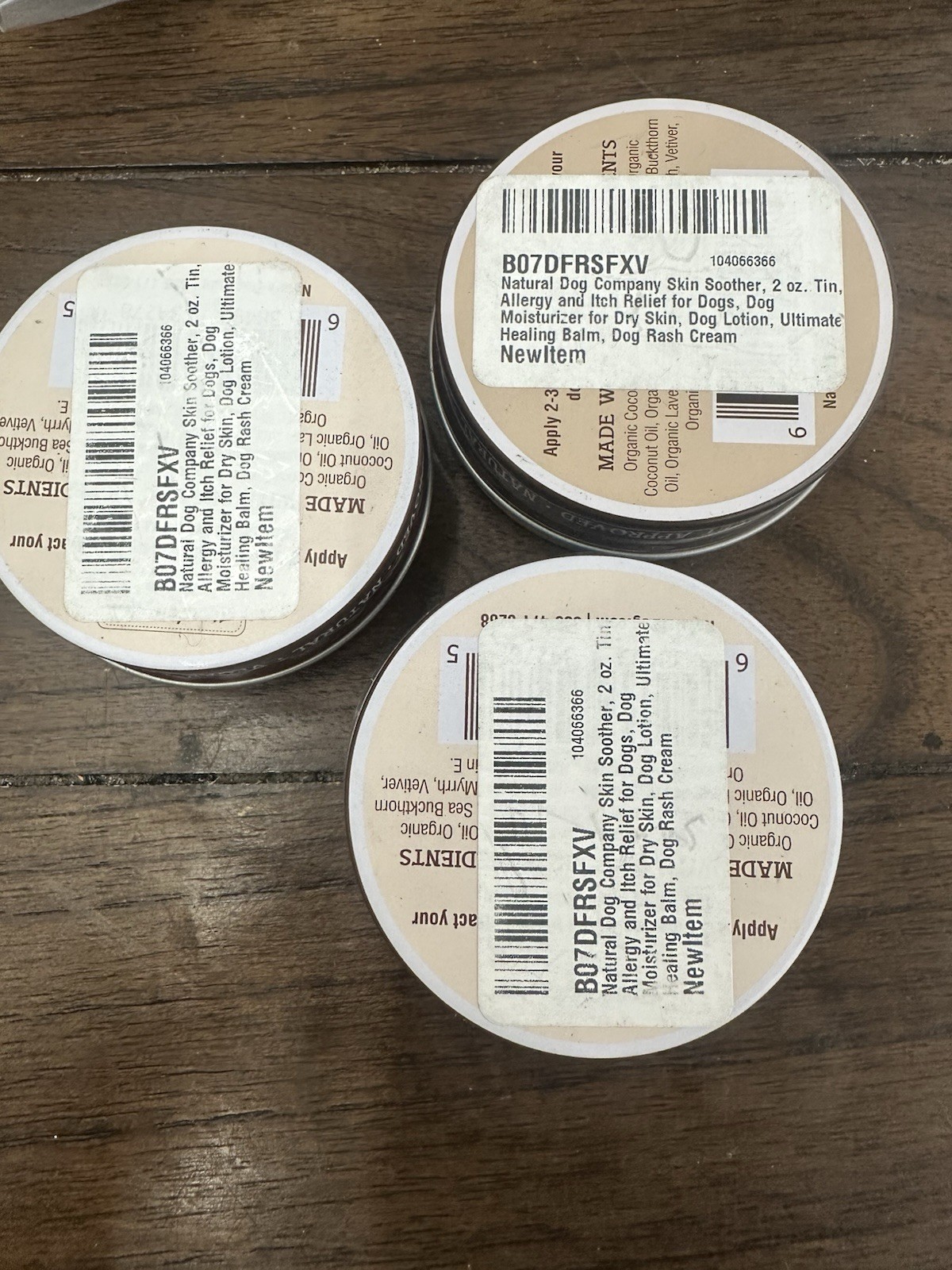 Natural Dog Company Skin Soother Balm 2oz, Pack Of 3