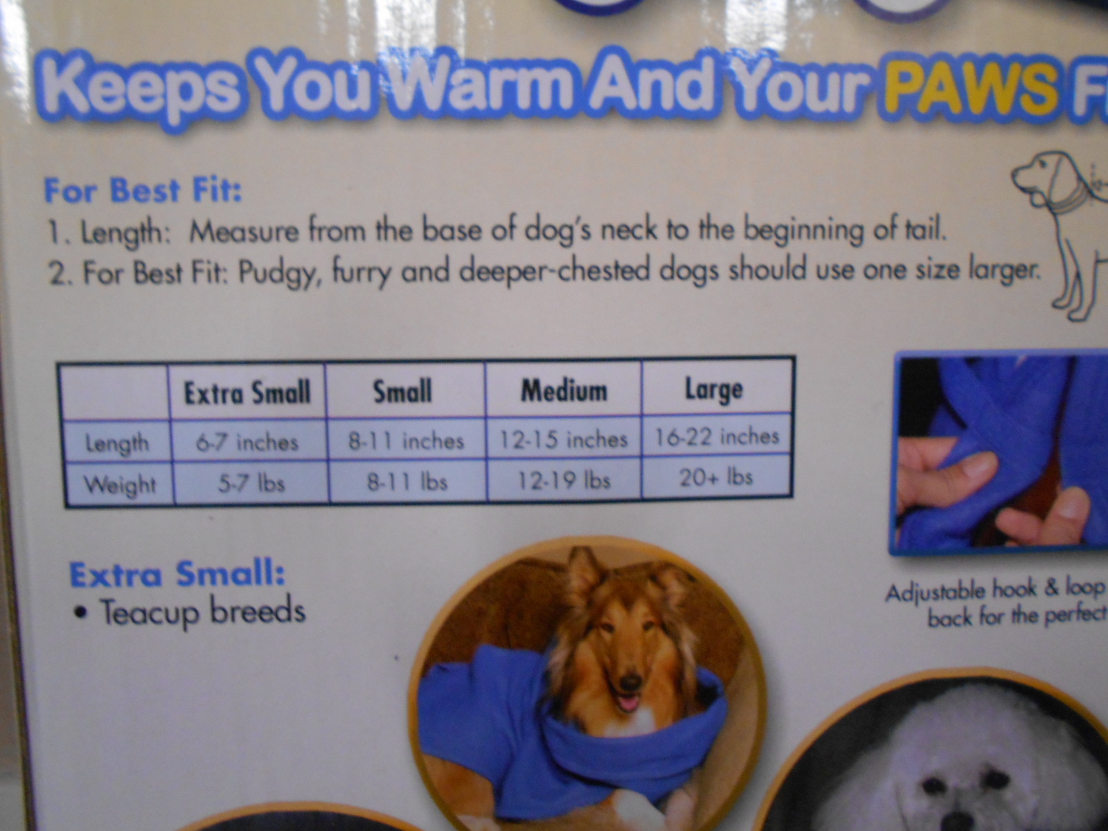 Lot of 2 New Blue Snuggie For Dogs, Size Xtra Small Snuggie Blanket Coat