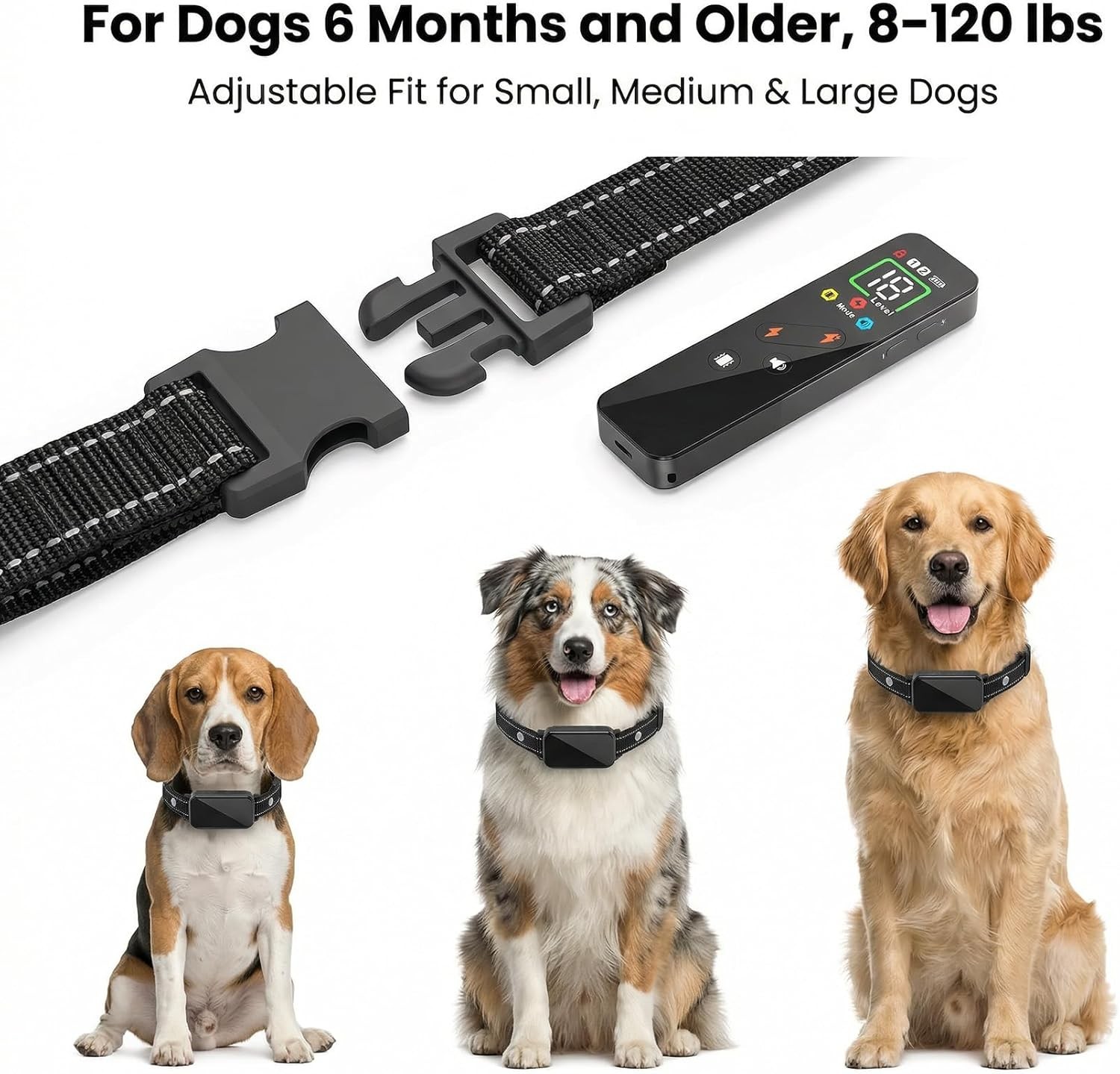 3300FT Dog Shock Collar -Dog Training Collar with Remote Rechargeable Waterproof