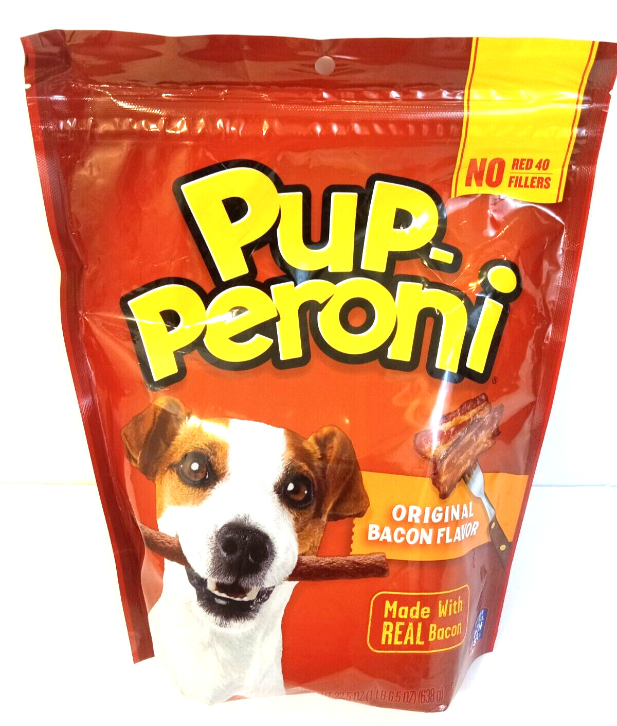 Pup-Peroni Dog Snacks Original Beef Flavor 1 lb (6.5 Oz.) Made With Real Bacon