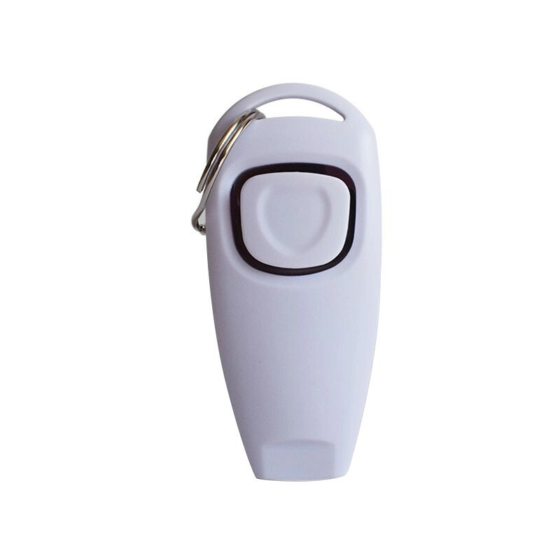 Hot 2 In 1 Cute Shape Dog Whistle Clicker Pet Dog Trainer Aid Guide With Key