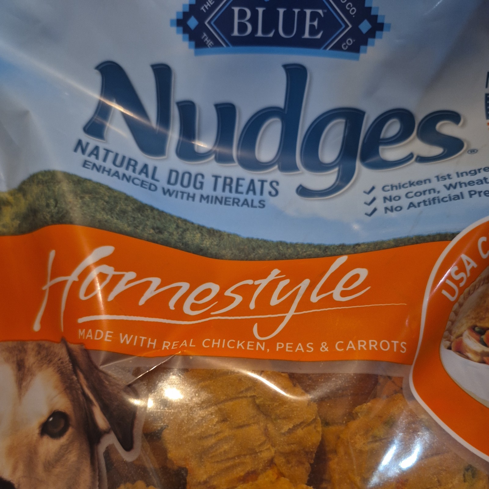 2x Blue Buffalo Nudges Homestyle Natural Dog Treats Real Chicken 40 oz 9/26