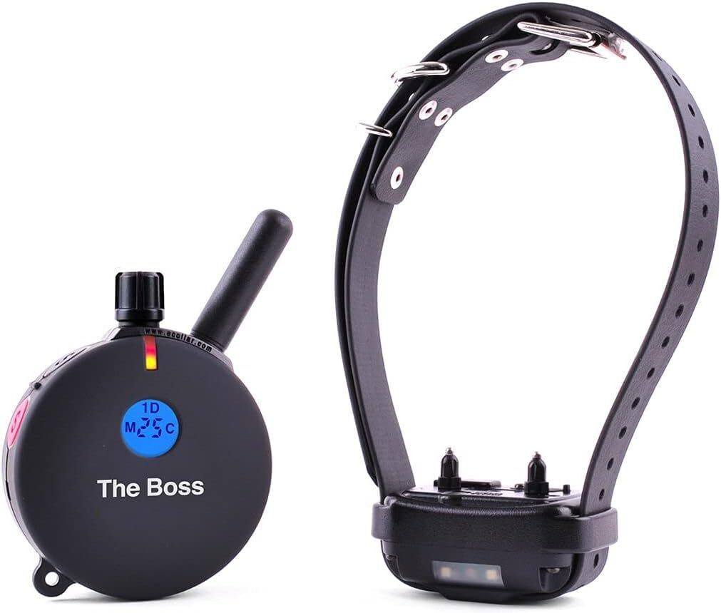 Boss Educator ET-800 Remote Dog Training Collar Black with PetsTEK Clicker
