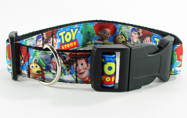 Toy Story dog collar handmade adjustable buckle collar 1″ wide or leash