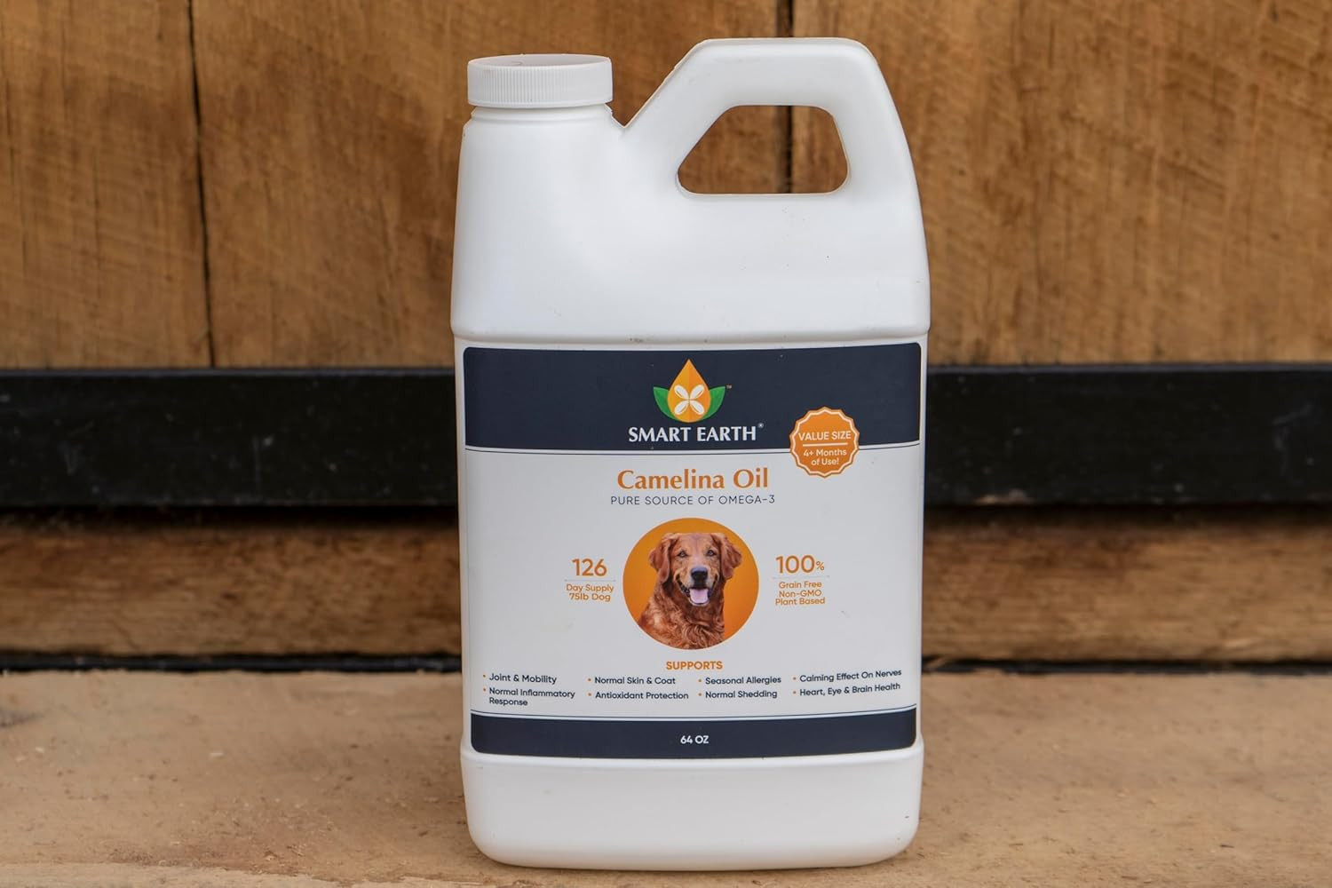 Camelina Oil for Dogs – Omega 3, 6, 9 Supplement for Healthy Skin, Shiny Coat &