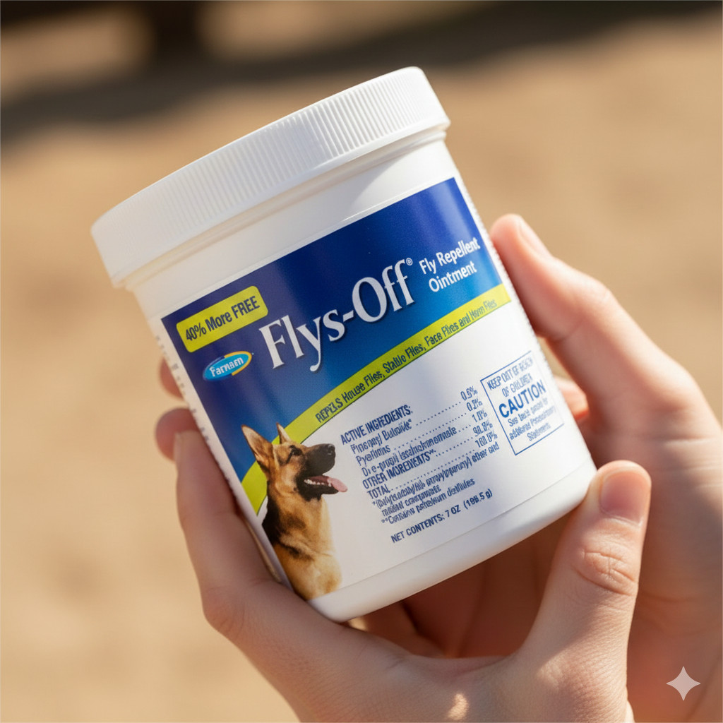 Farnam Flys Off Repellent Ointment for Dog and Horses 7 oz.