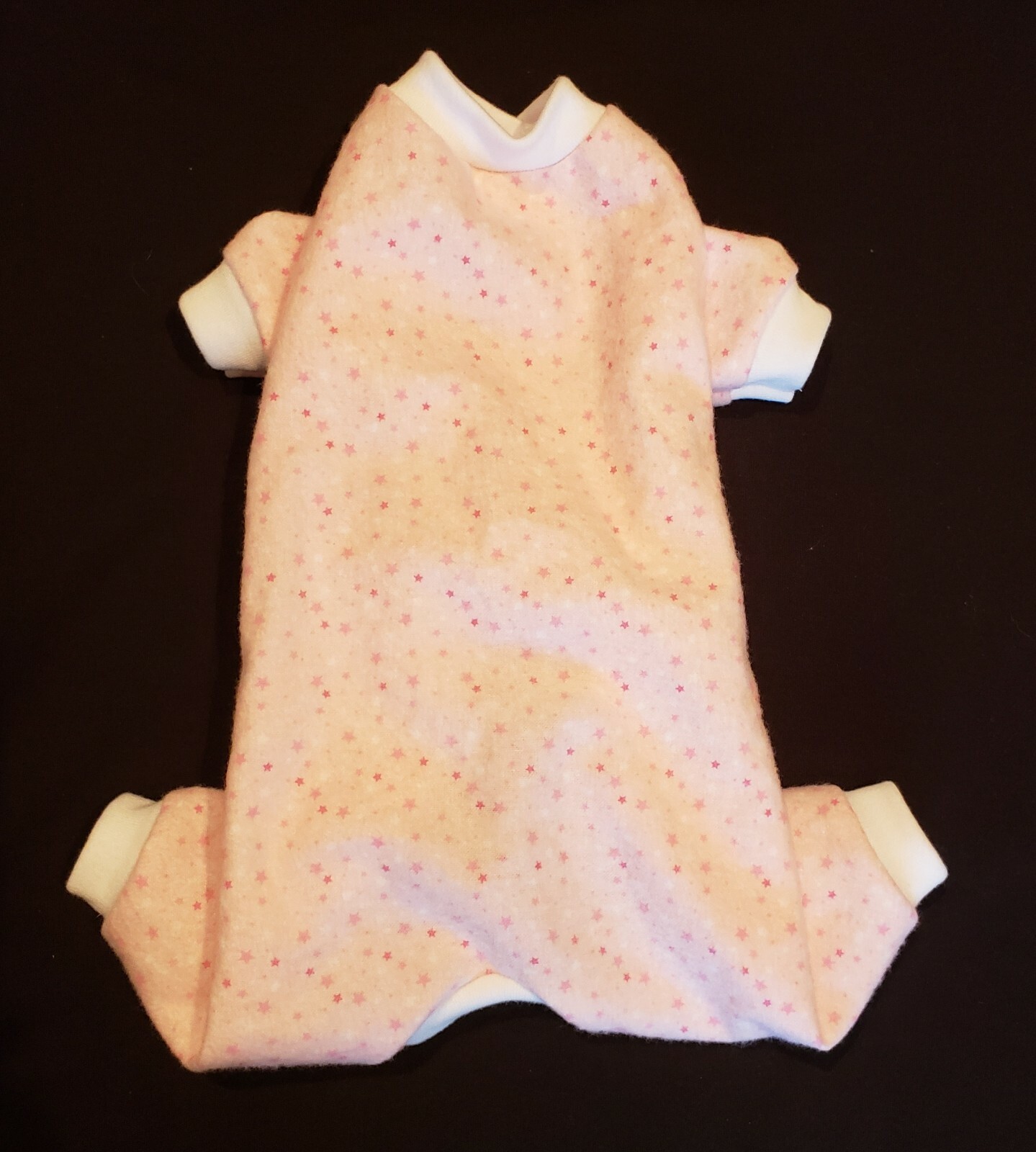 Pink Stars Flannel Pajamas PJ’s Dog Puppy Apparel Pet Clothes XXXS – Large