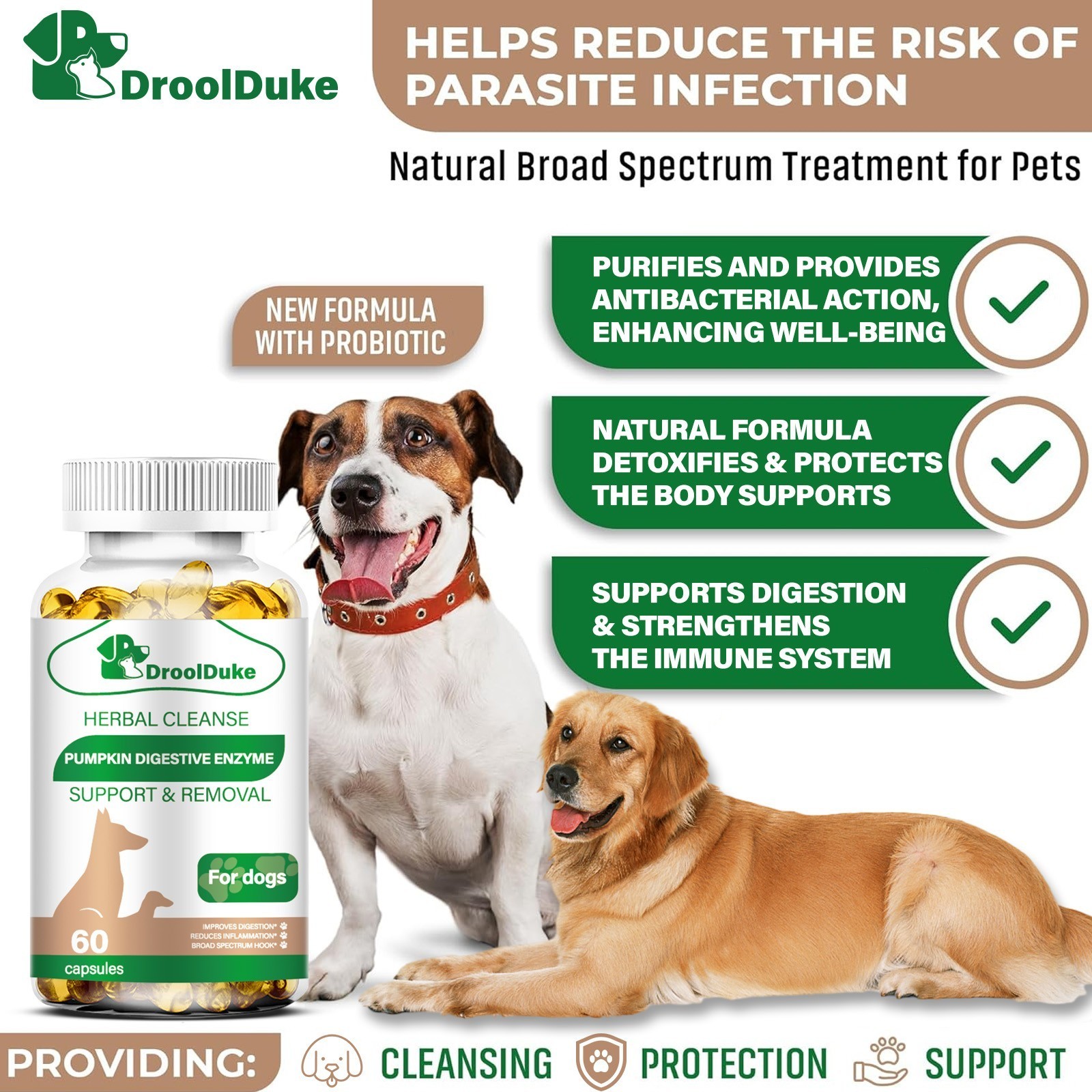 Probiotic for Dogs – Supports Gut Health, Digestion, Gas, Constipation