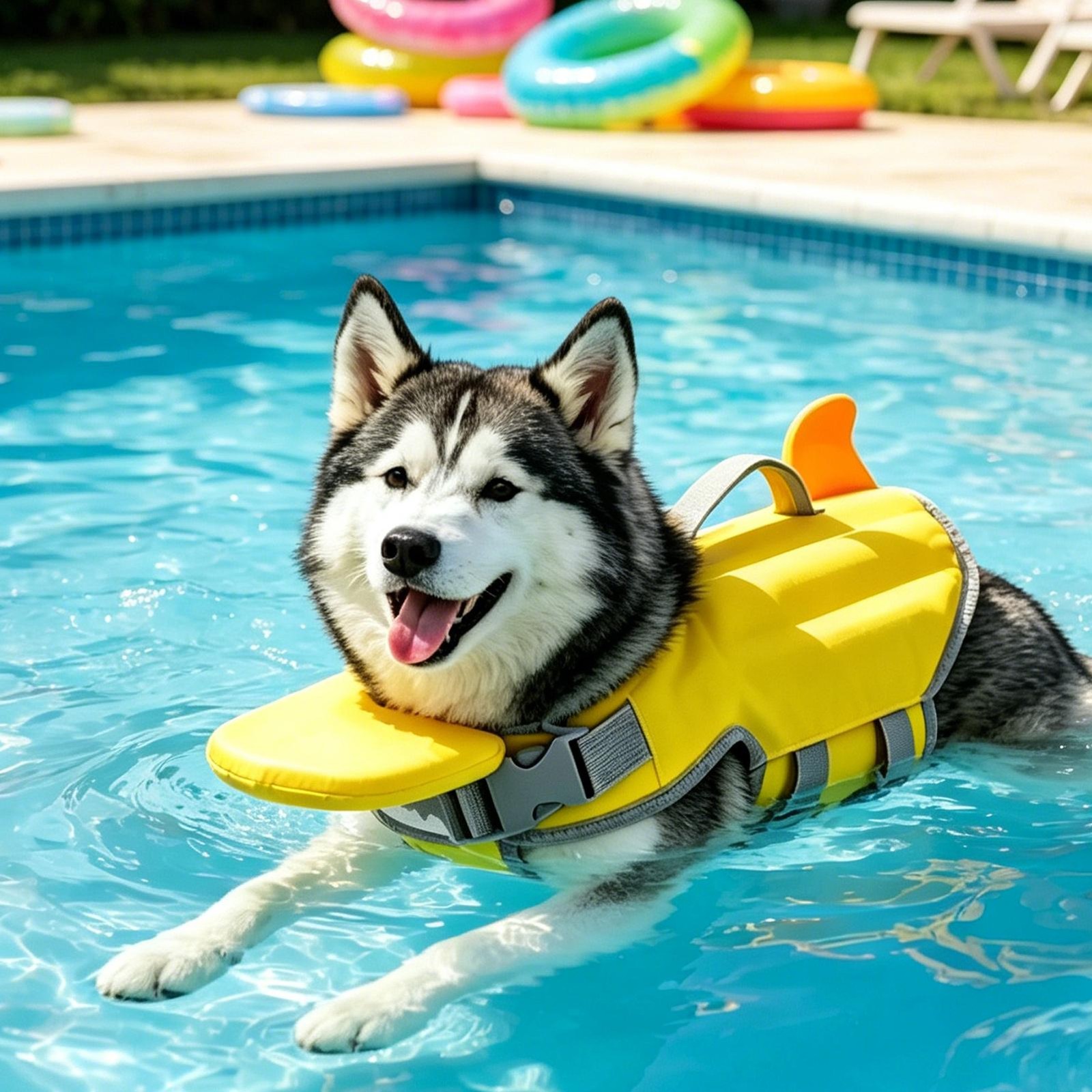 Dog Swim Vest Buoyant Padded Pet Safety Gear