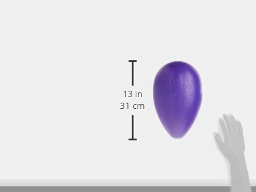Jolly Pets Large 12 Inch Jolly Egg Dog Toy Purple For Water Fun And Play