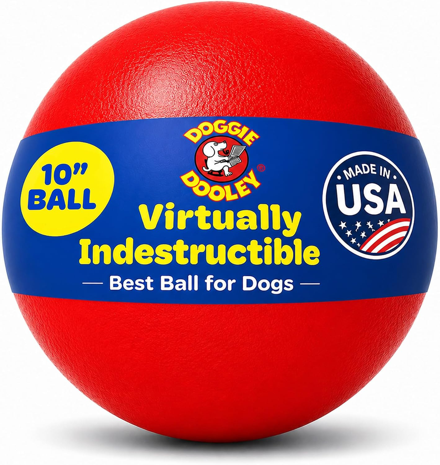 Virtually Indestructible Dog Ball – 10 Inch Hard Plastic