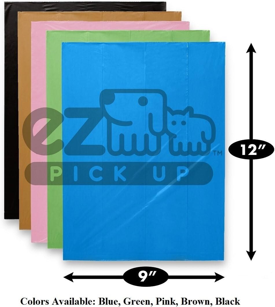 1000 EZ Dog Pickup Poop Bags for Dog Walking, Puppy Waste Bag + Dispenser
