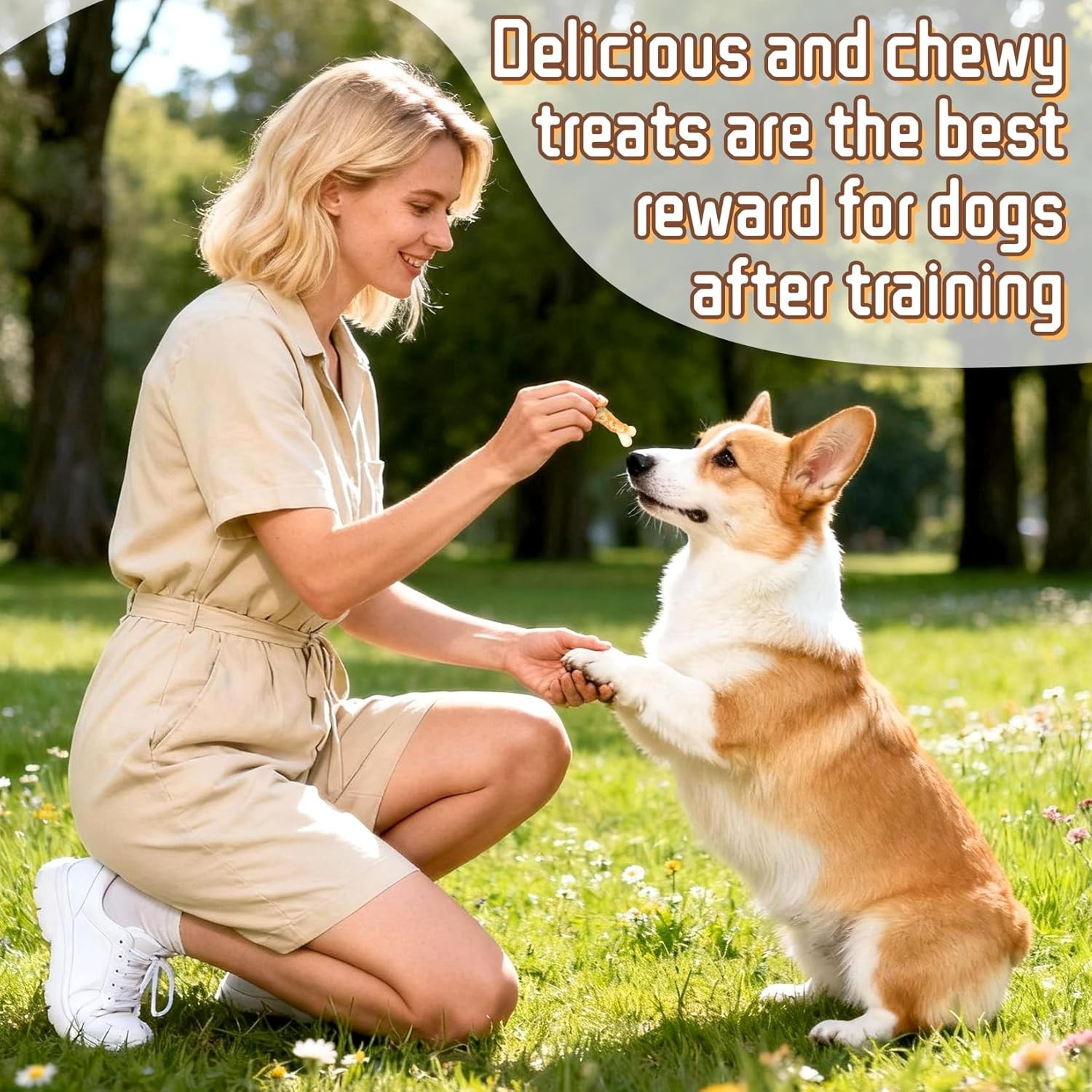Dog Treats, Chicken, Duck Wrapped Calcium Bones Without Rawhide Training Treats