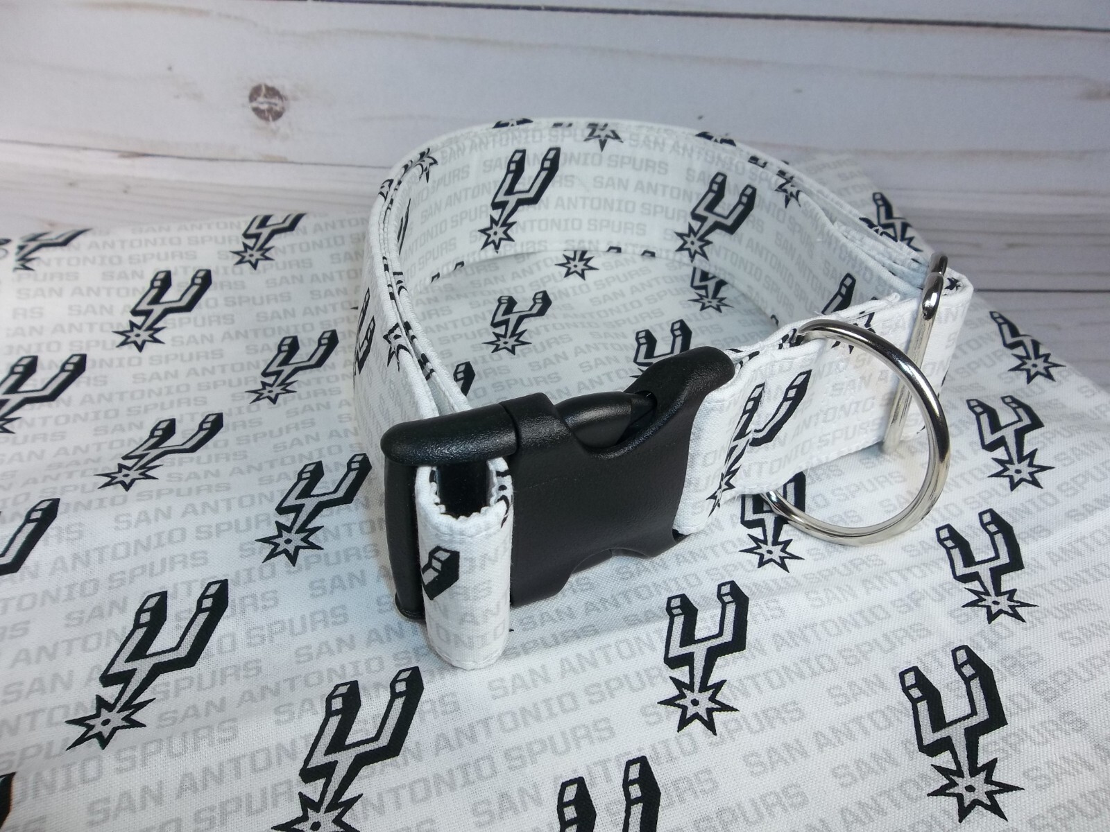 San Antonio Spurs #2 MLB Terri’s Dog Collar handmade adjustable gameday