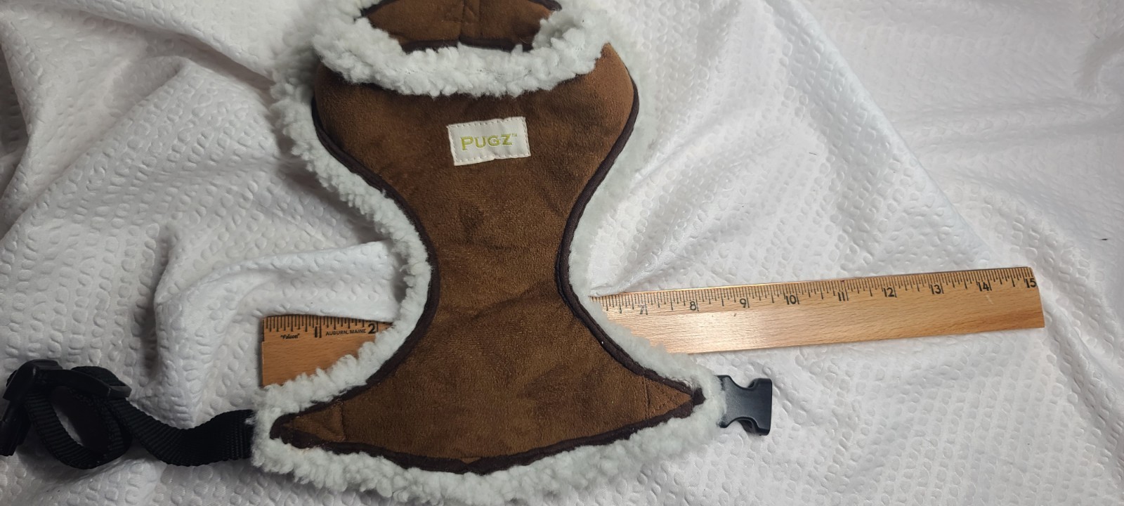 2 Xtra Small Dog Cat Sherpa Halter Collar Faux Suede Pumpkin Costume Plushie