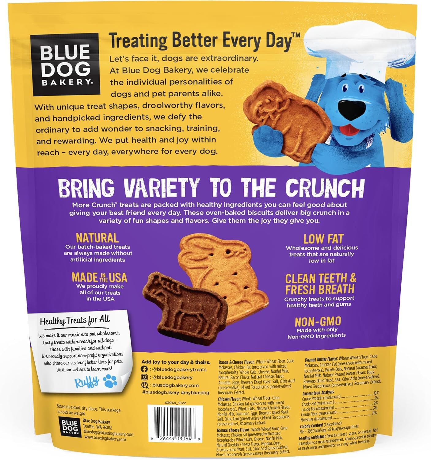 Blue Dog Bakery Natural 11.2 Ounce (Pack of 1), No Artificial Colors
