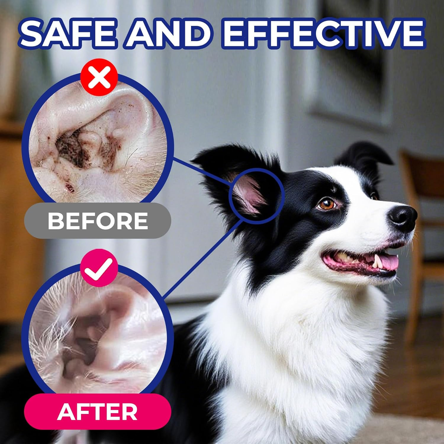 120Ml Ear Cleaner for Dog & Cat – Ear Infection Treatment without Irritation – D