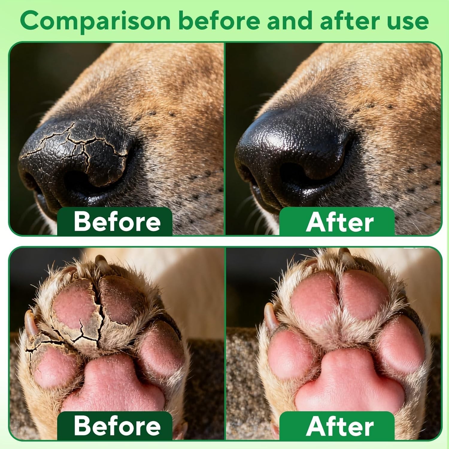 Pet Paw Nose Balm Lick Safe Moisturizer Dry Cracked Pads Snout 2.8oz
