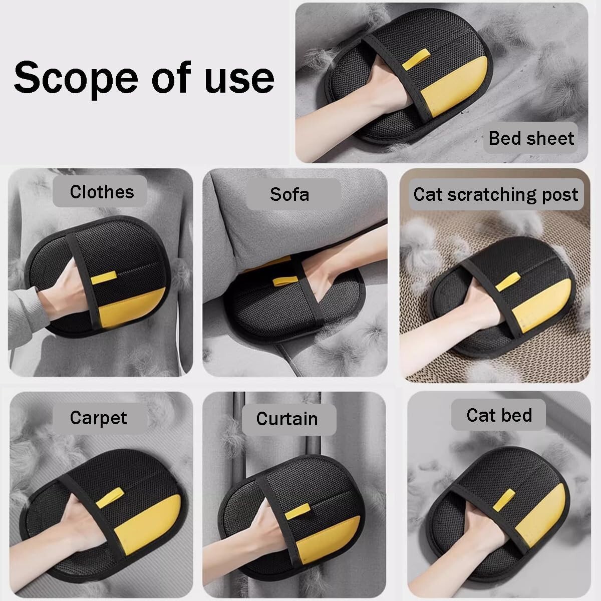2025 Glove Cat Grooming Gloves Cat Hair Remover Pet Hair Remover Glove
