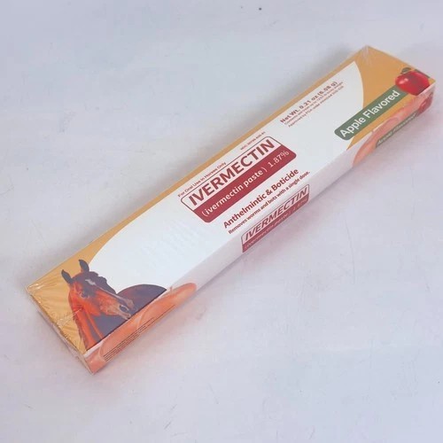 Pack of 3 Durvet Horse Dewormer Paste 1.87% Apple Exp 10/2027