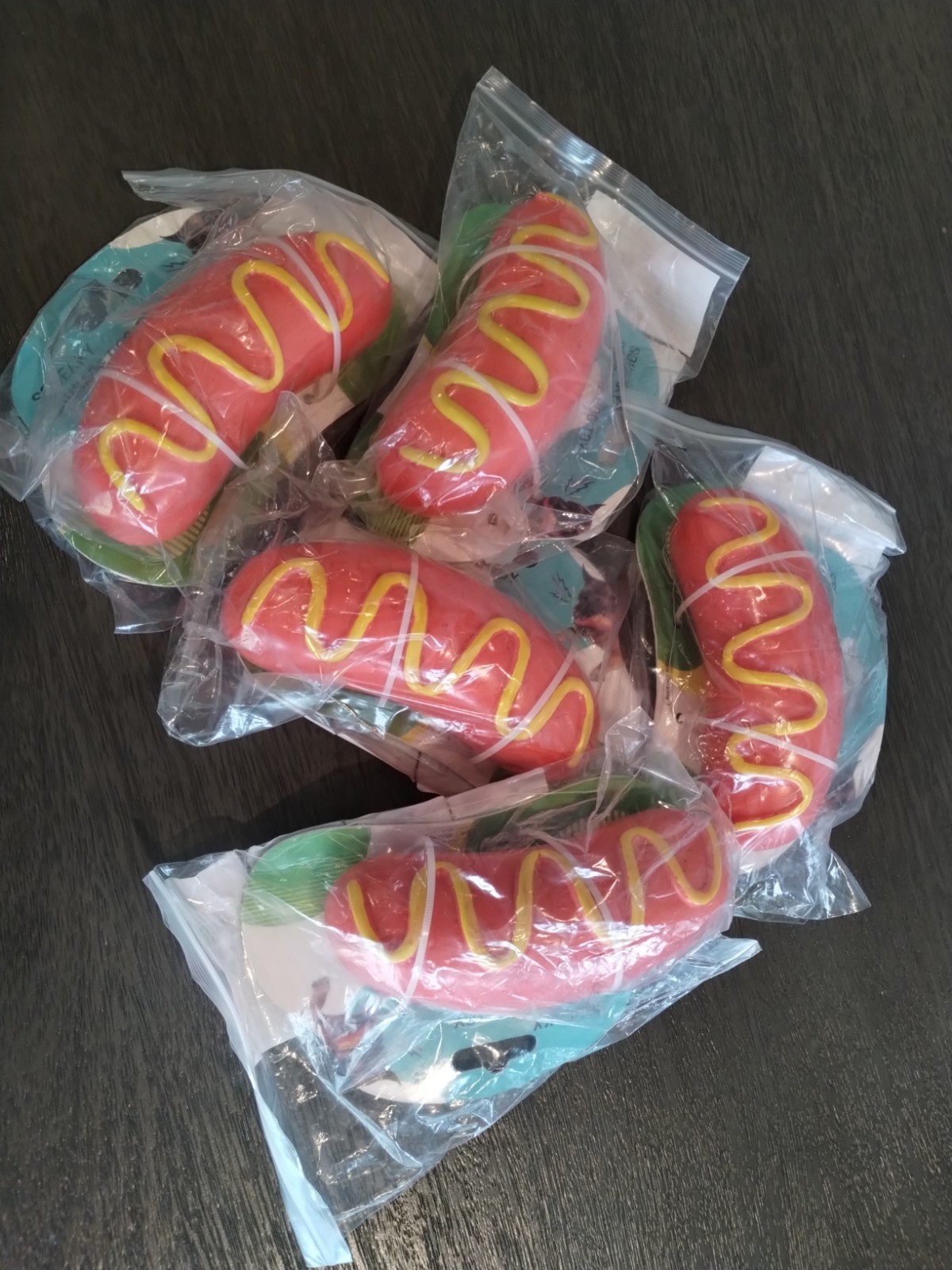 Hot Dog Sausage Squeaky Dog Toy, For Aggressive Chewers