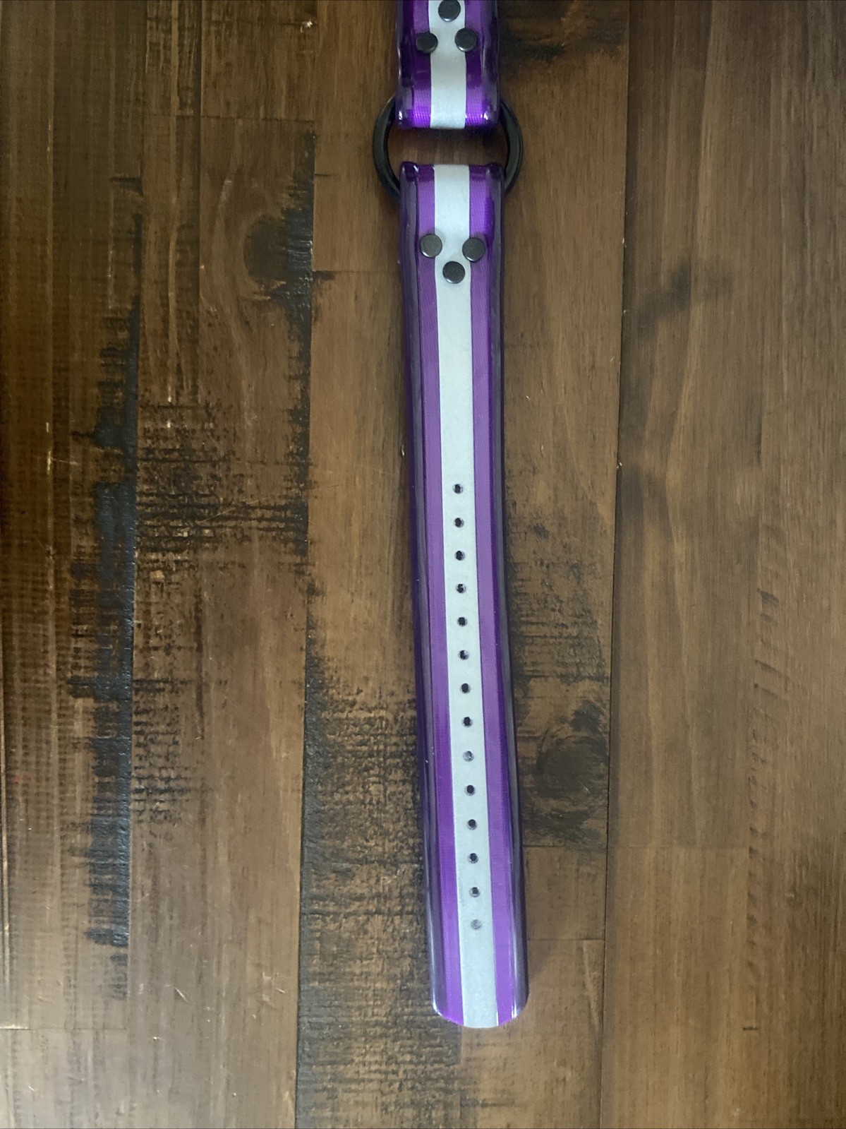 Purple Reflective Dog Collar 1 1/2 Inch X 20 Inch Long At Last Hole On Collar