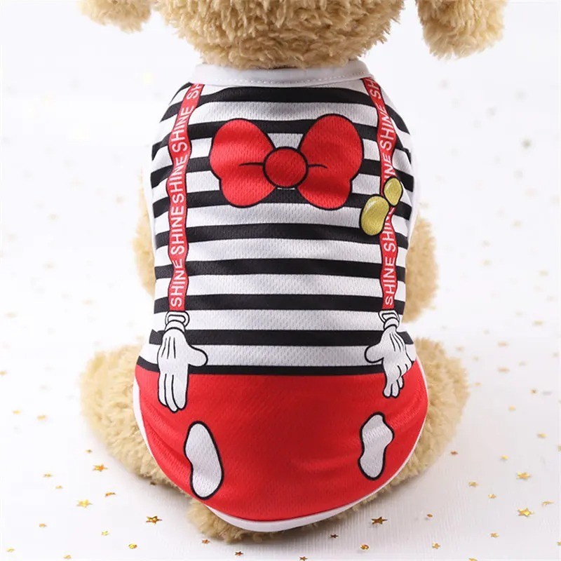 Summer T-Shirt For Small Pet Dog Clothes Cartoon Clothing Puppy Dogs Soft Vests