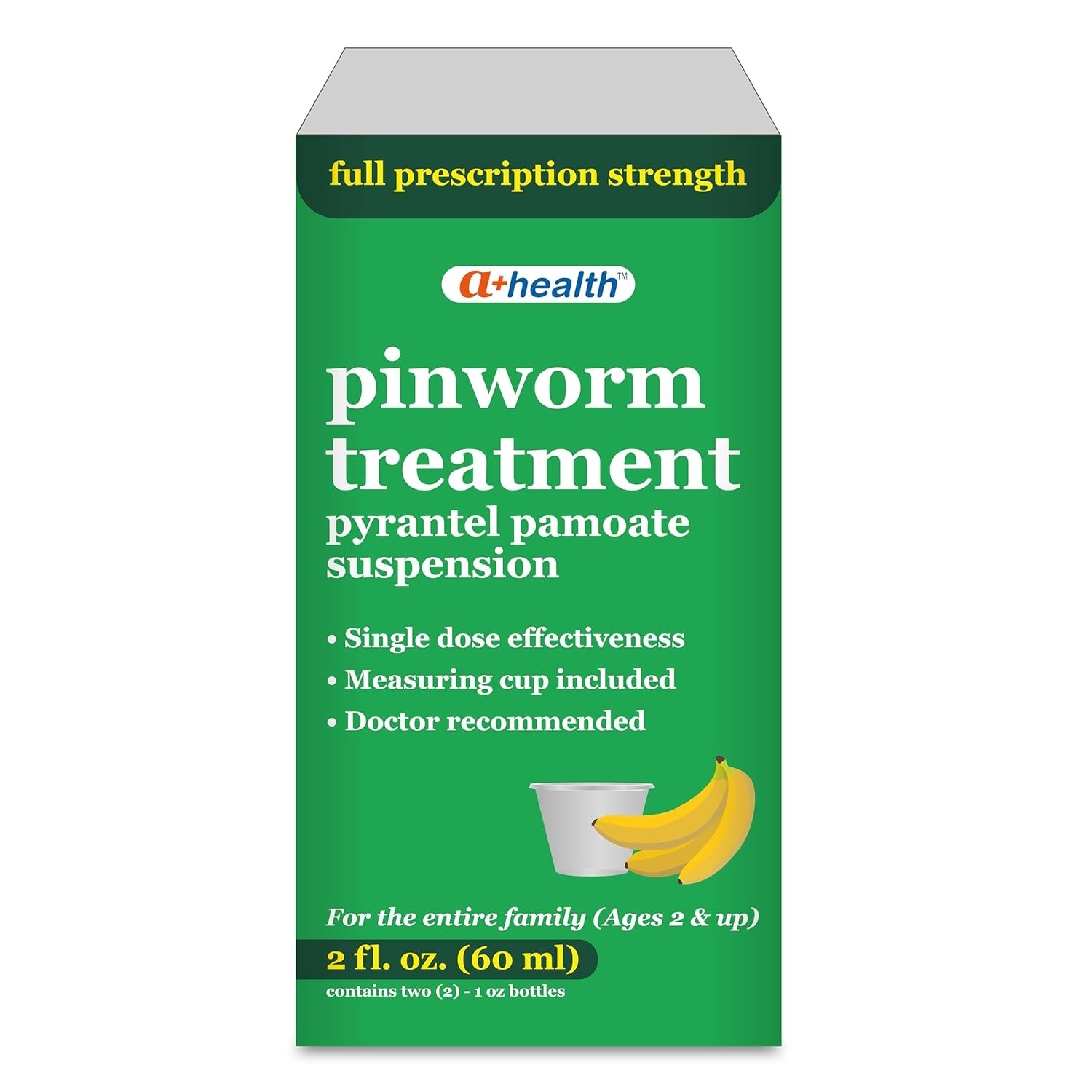 Parasitol Pinworm Dewormer for Humans, 1 Fl Oz (1 Pack) – Pyrantel Pamoate Medic