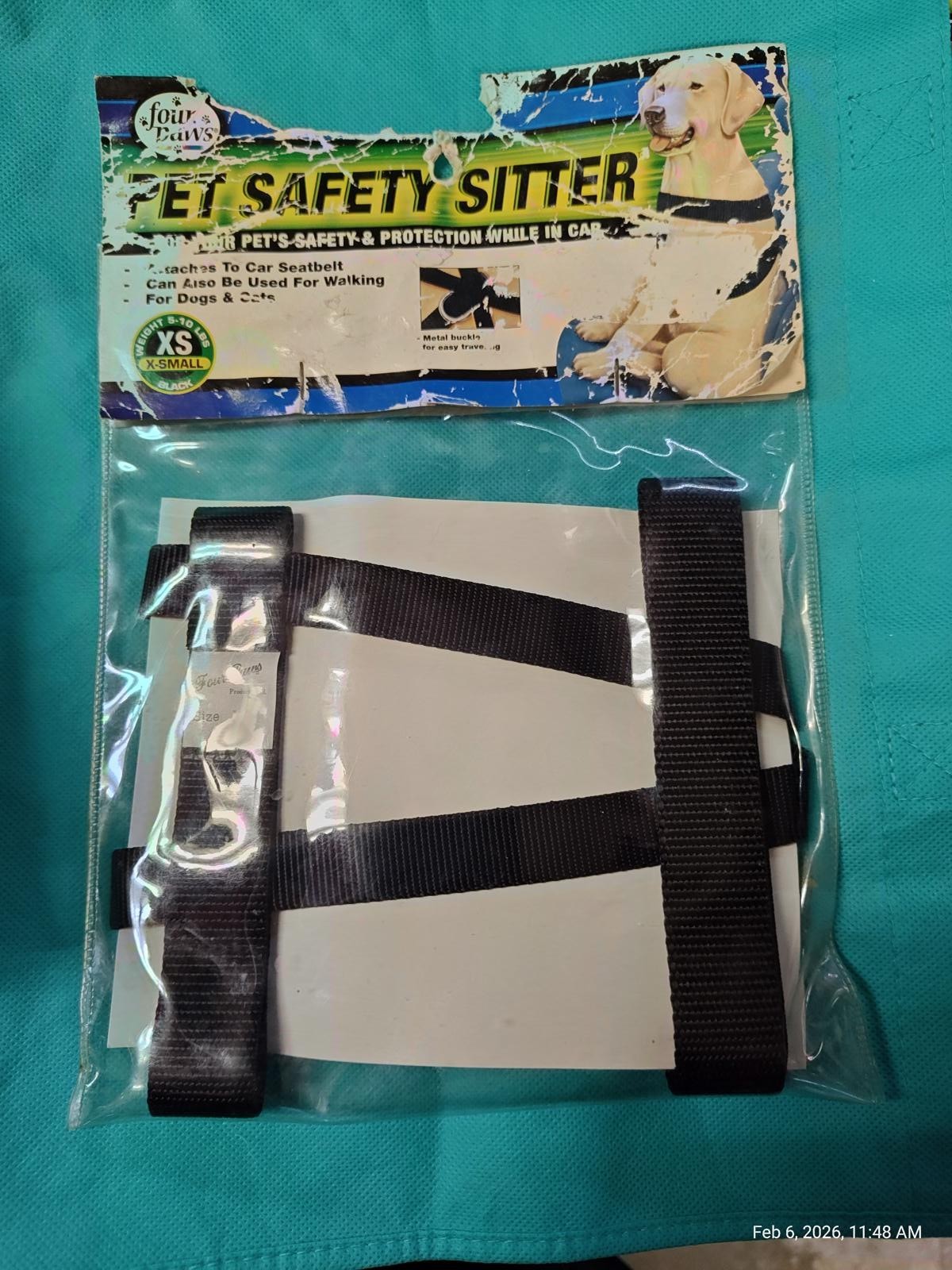 Car Safety Harness FOUR PAWS Pet Safety Dog Sitter Xtra Small 5 to 10 pounds