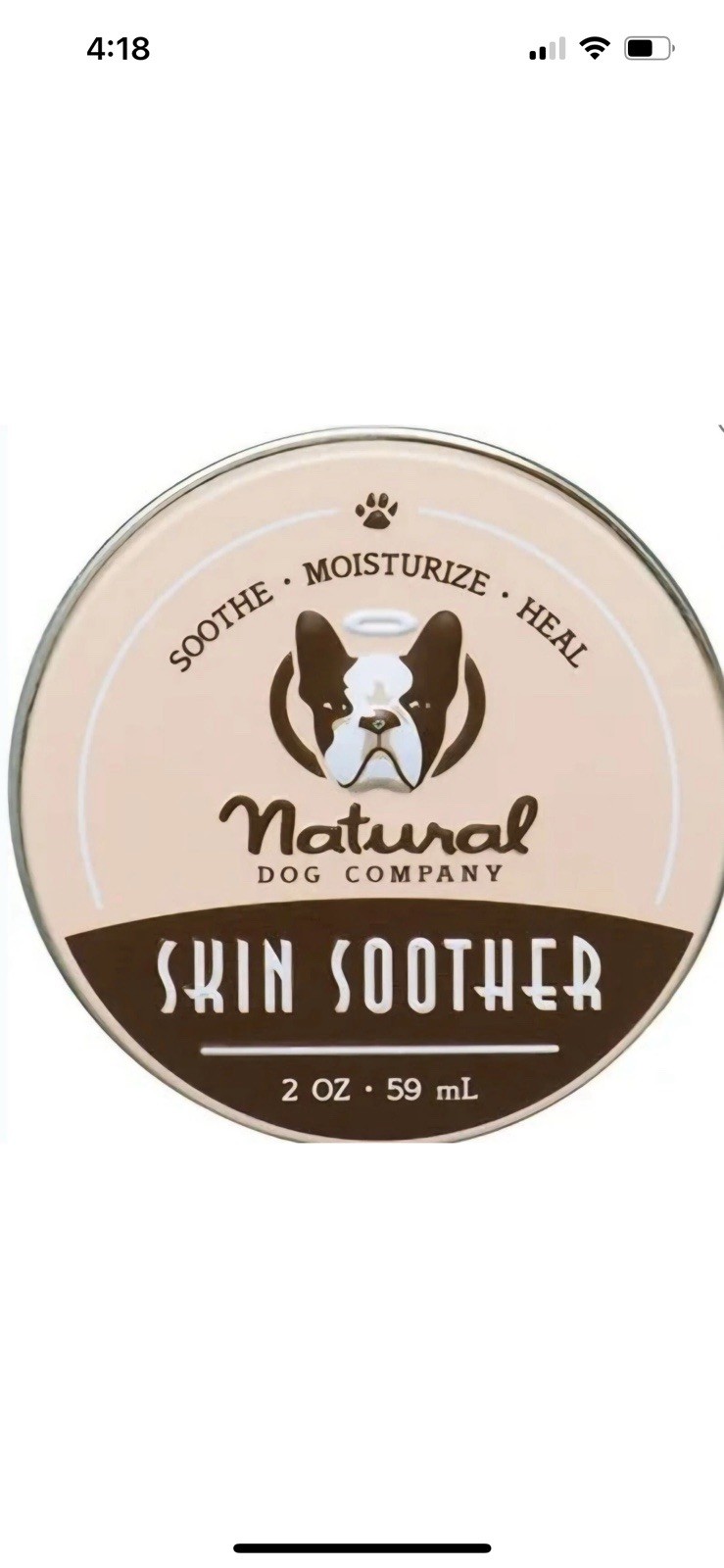 3 Pack. Natural Dog Company Skin Soother For Hot Spots Rashes Dry Skin 2oz