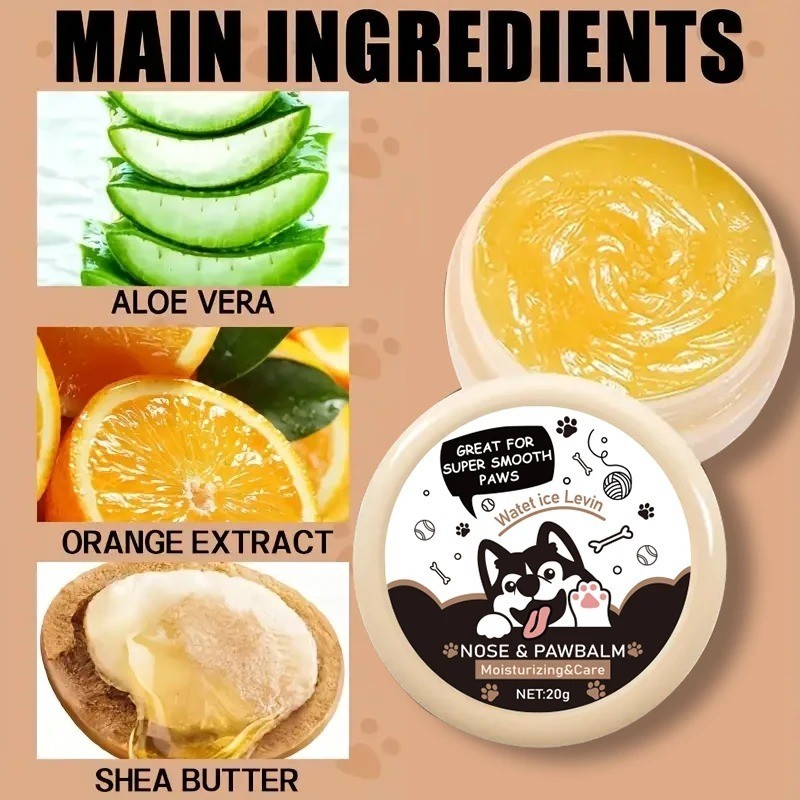 Dog Paw Balm | Dog Nose Balm & Snout Soother for Dogs. Ideal Dog & Cat Paw balm