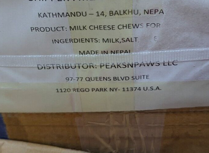 Himalayan Yak Cheese Dog Chews 2 1/2″ x 1″ Natural Milk Treats Small 15-16 oz
