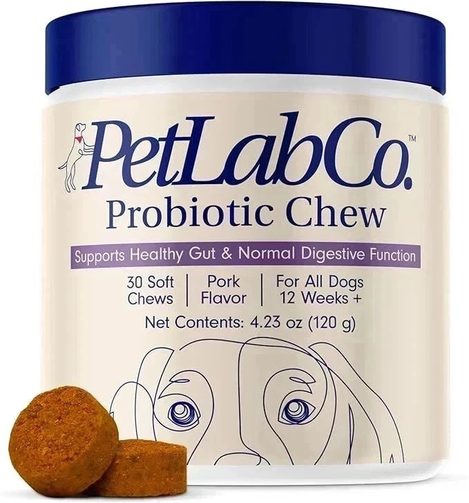 5 Pack (PetLabCo.) Supports Healthy Gut & Normal Digestive Probiotic Chew