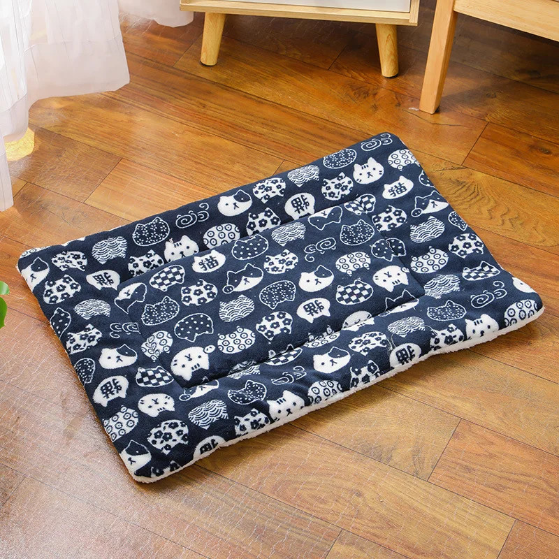 Flannel Pet Sleeping Mat Dog Bed Cat Litter Puppy Bed Dog Sofa Lovely Mattress