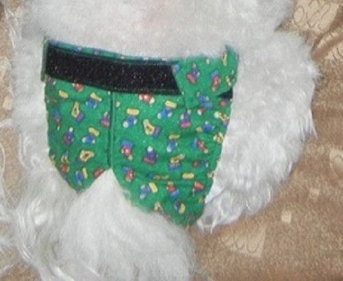 Female Dog Puppy Pet Diaper Washable Pant Sanitary Underwear PAWS BONES PINK XXS