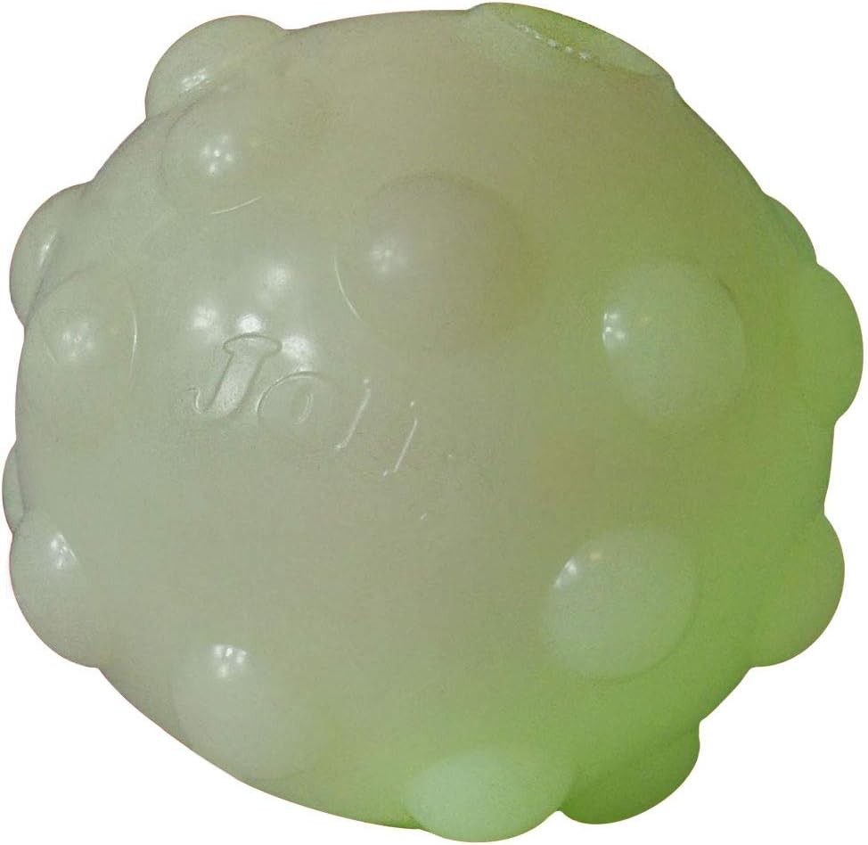 Jolly Pets Jumper Ball Glow In The Dark 4 inch Erratic Rubber Dog Treat Toy