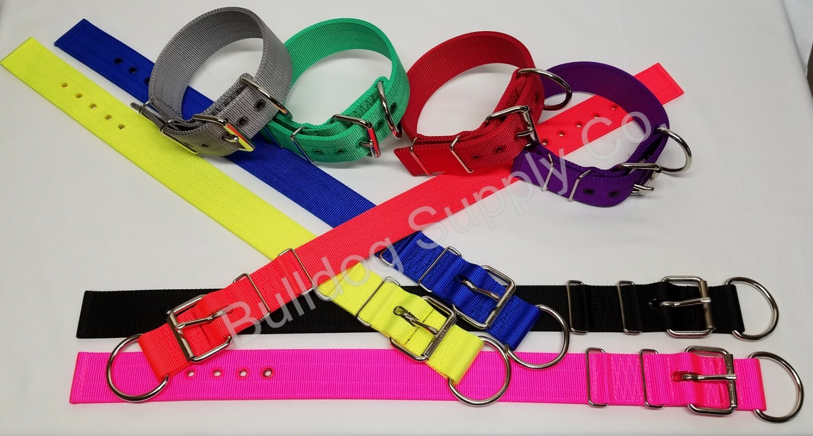 2″ 3-Ply Nylon Heavy Duty Dog Collar for Pit Bull & Large Breeds