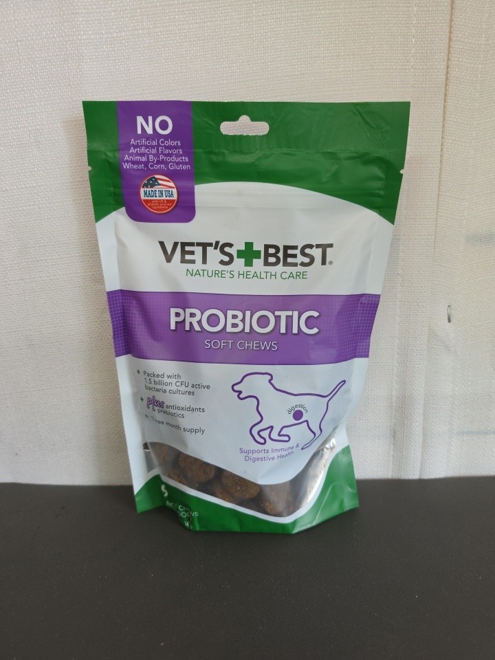 Vet’s Best Probiotic Soft Chews Digestive Aid 90 count Exp 06/2027