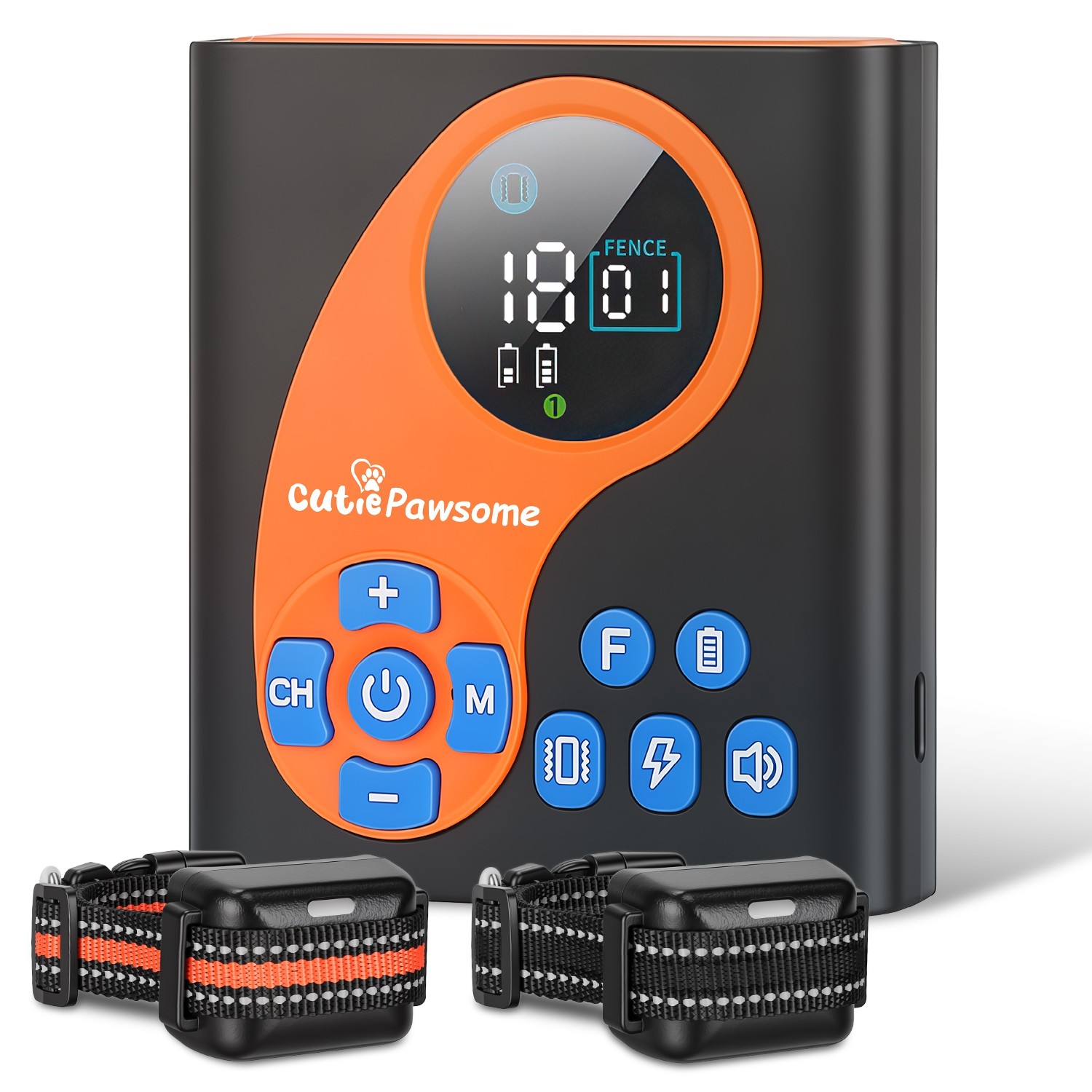 2IN1 Wireless Dog Fence System Pet Containment Boundary Control &Training collar