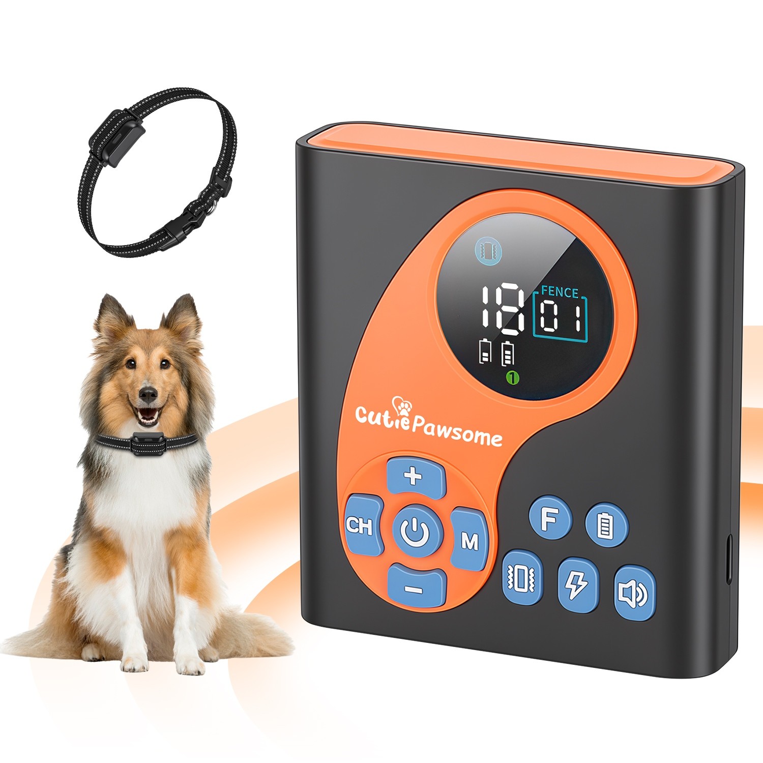 2IN1 Wireless Dog Fence System Pet Containment Boundary Control &Training collar