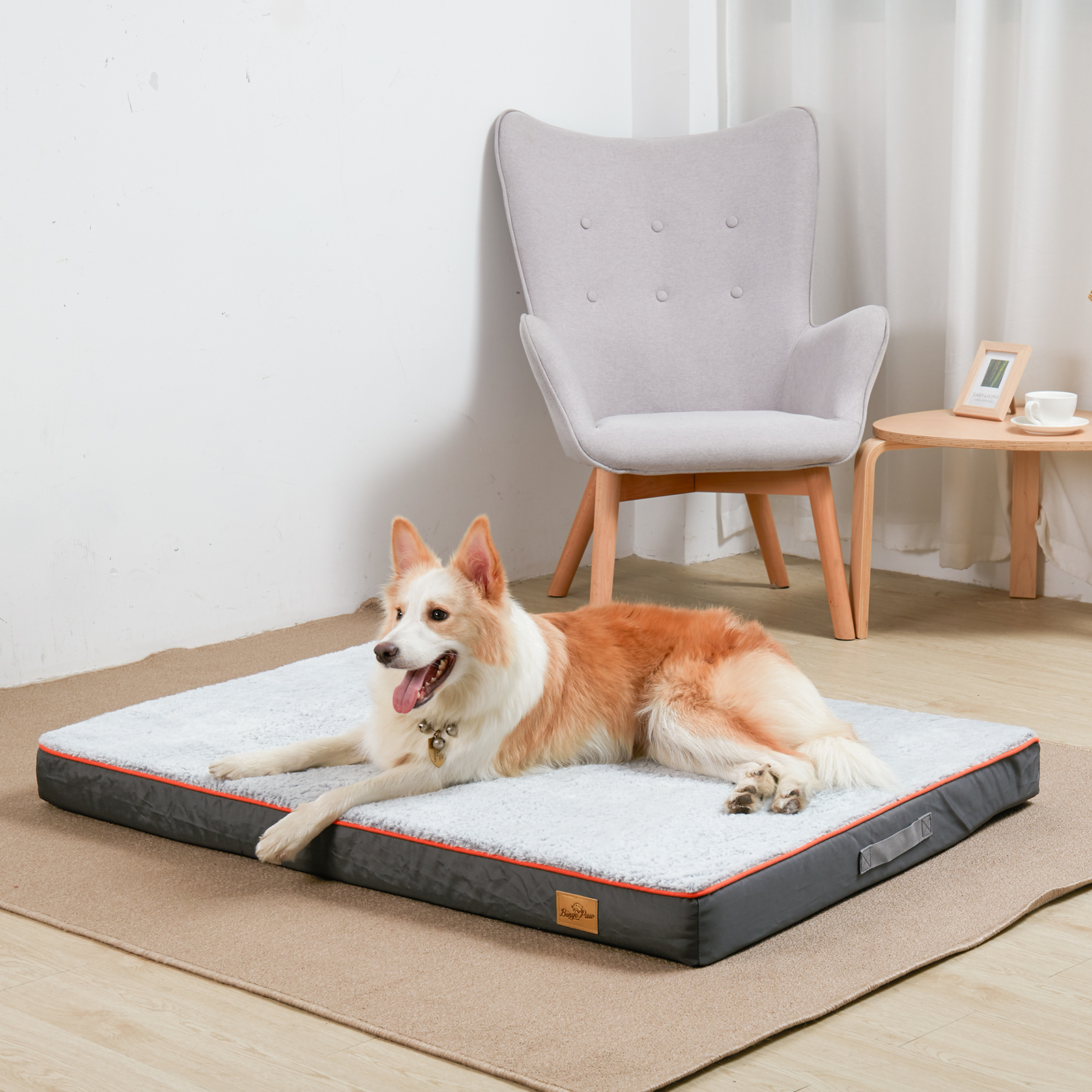 L-XXXL Extra Large Pet Bed Plush Mattress Heavy Duty Orthopedic Dog Bed Washable