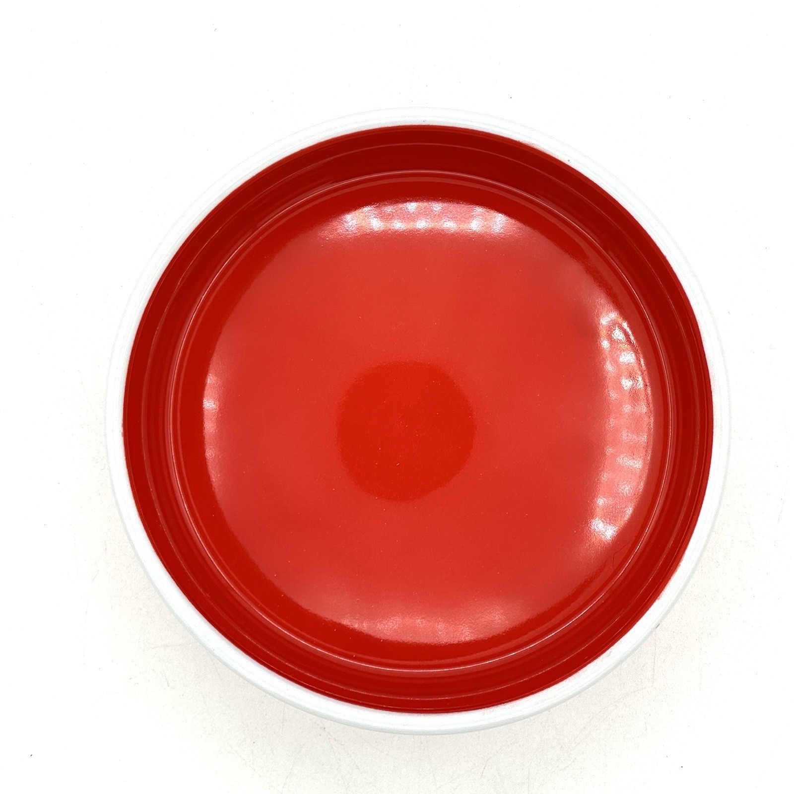 New Disney Chewy Mickey Mouse Red White Ceramic Dog Bowl Non Slip 4.75 X 2 Inch